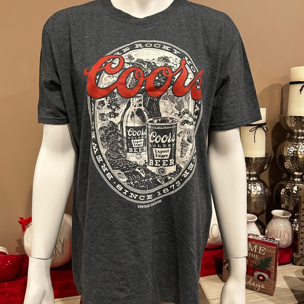Coors Rocky Mountain Water T-Shirt- DARK GREY – Tee Luv